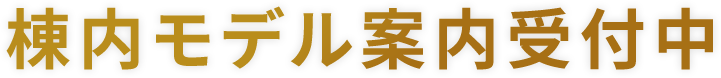 棟内モデル案内受付中